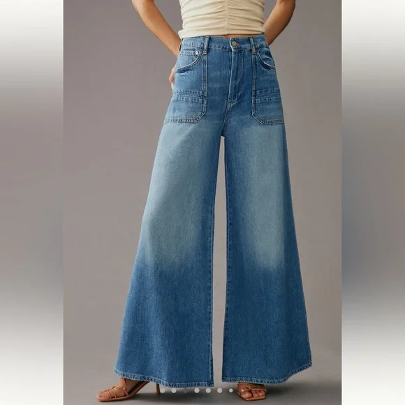 ISO ⭐️IN SEARCH OF⭐️ Anthropologie Pilcro The Jane High Rise Wide Leg Jeans - Picture 5 of 6